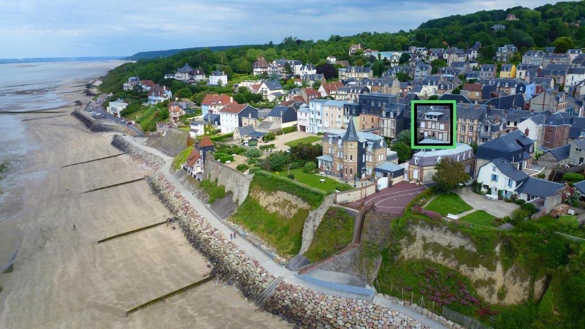 Studio Vue Mer A 2 Min De La Plage Villerville Exterior foto